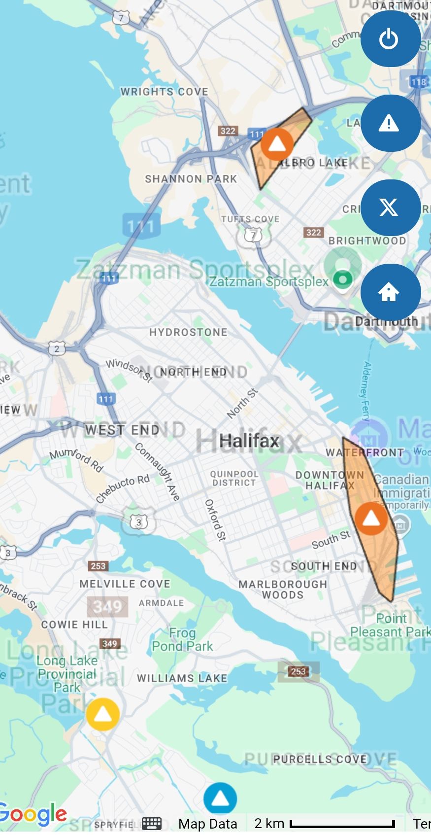 Power outages in HRM