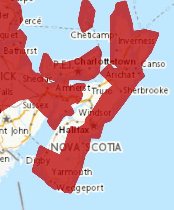 Update - Wind warning remains in effect via Environment Canada