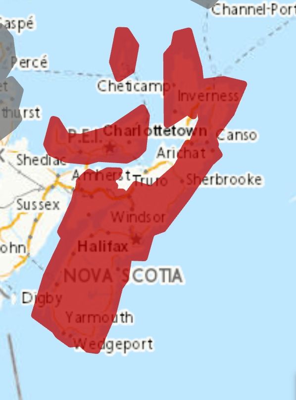 ENDED - Wind warning remains in effect via Environment Canada
