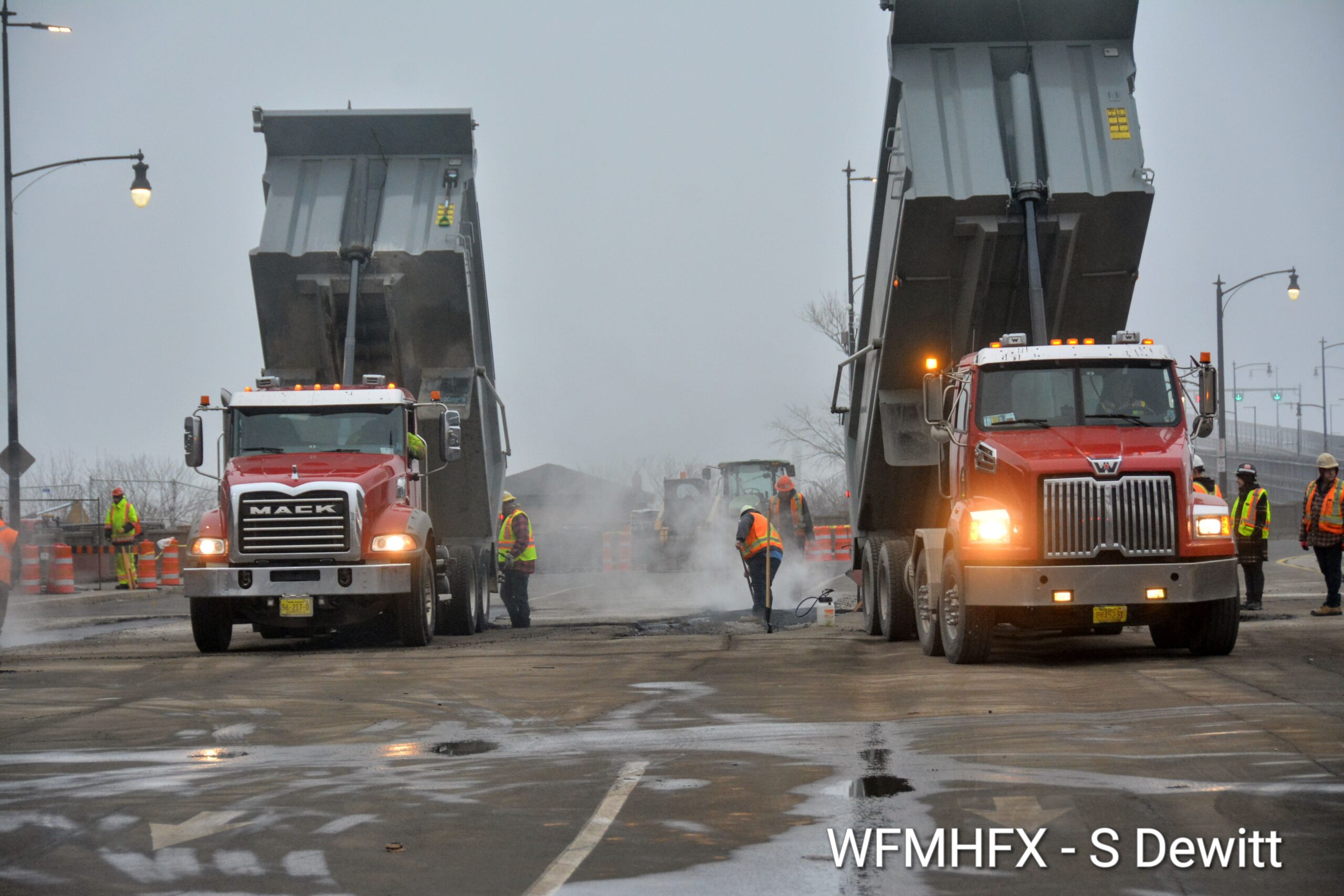 Paving at the Macdonald Bridge