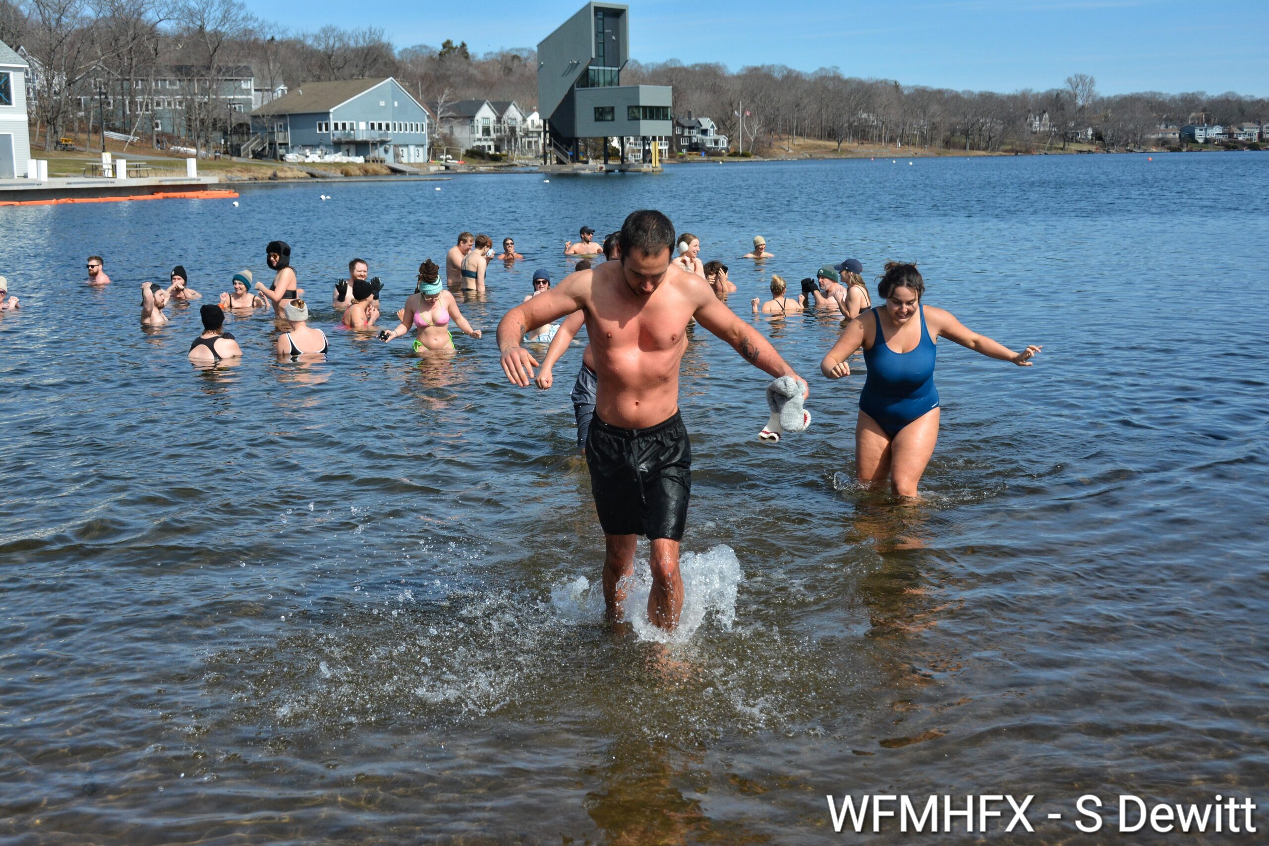 In photos - The Final Dip! The last dip of the season splashes down today as the Darkside Dippers took on the still chilly temperatures of Lake Banook as part of their weekly dips!