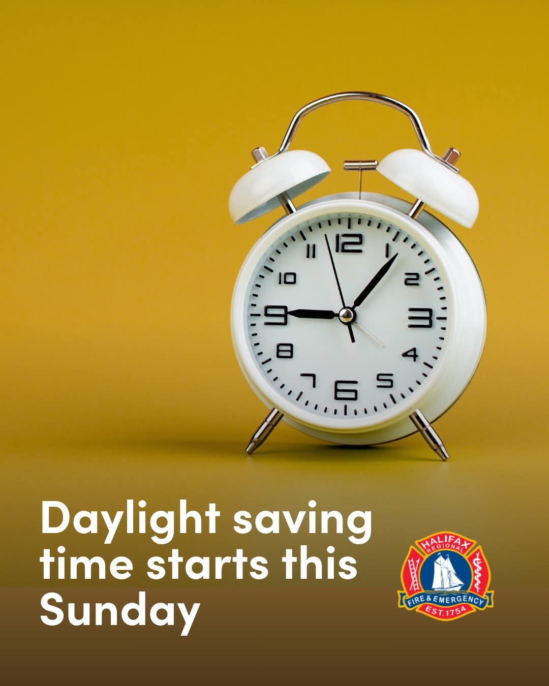Daylight saving time starts this Sunday, March 9, at 2 a.m.
