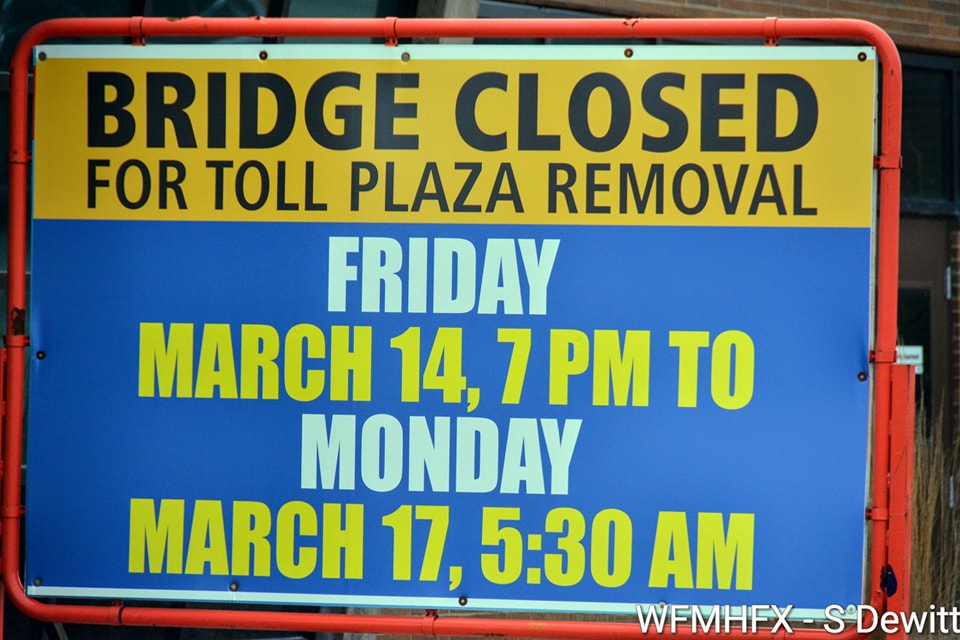 The Macdonald Bridge will be closed this weekend for toll plaza removal
