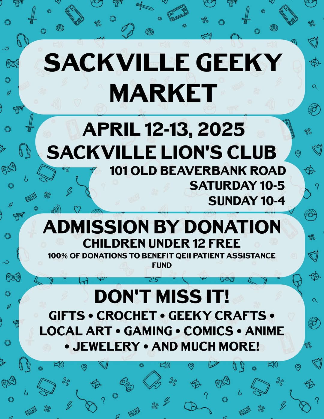 Sackville Geeky Market