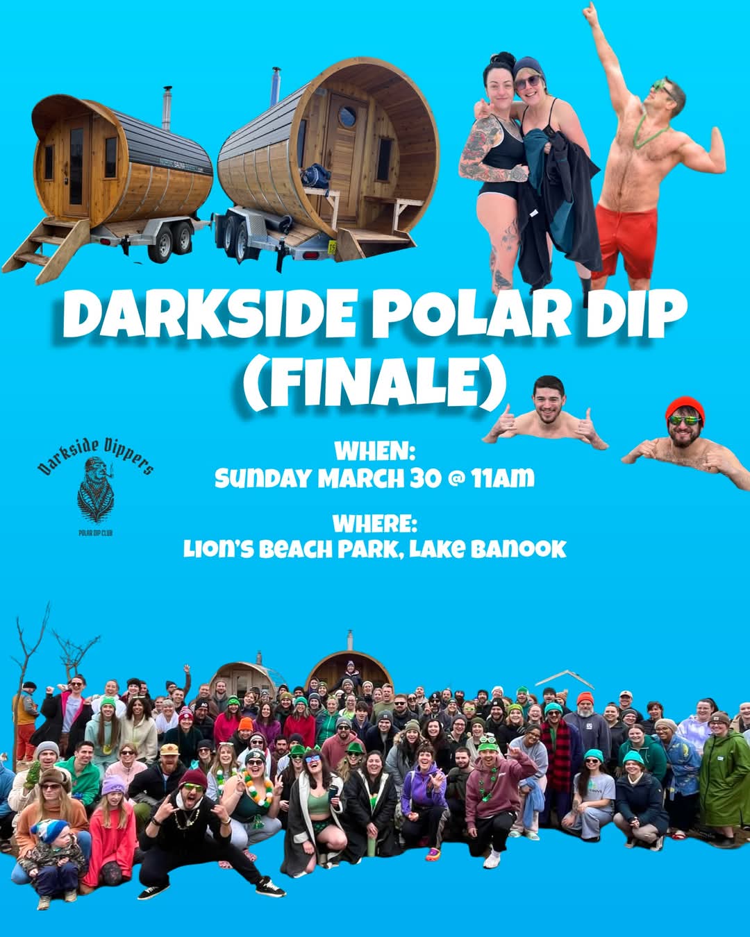 Upcoming last Darkside Dip of the season!