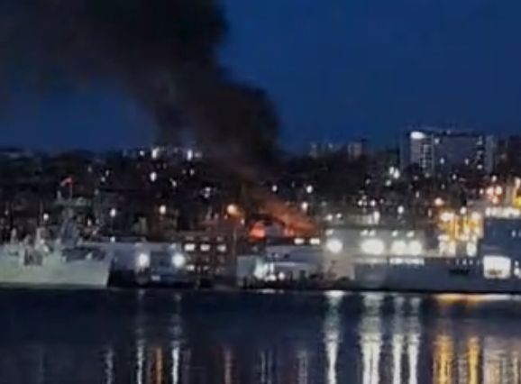 Fire at encampment in Halifax