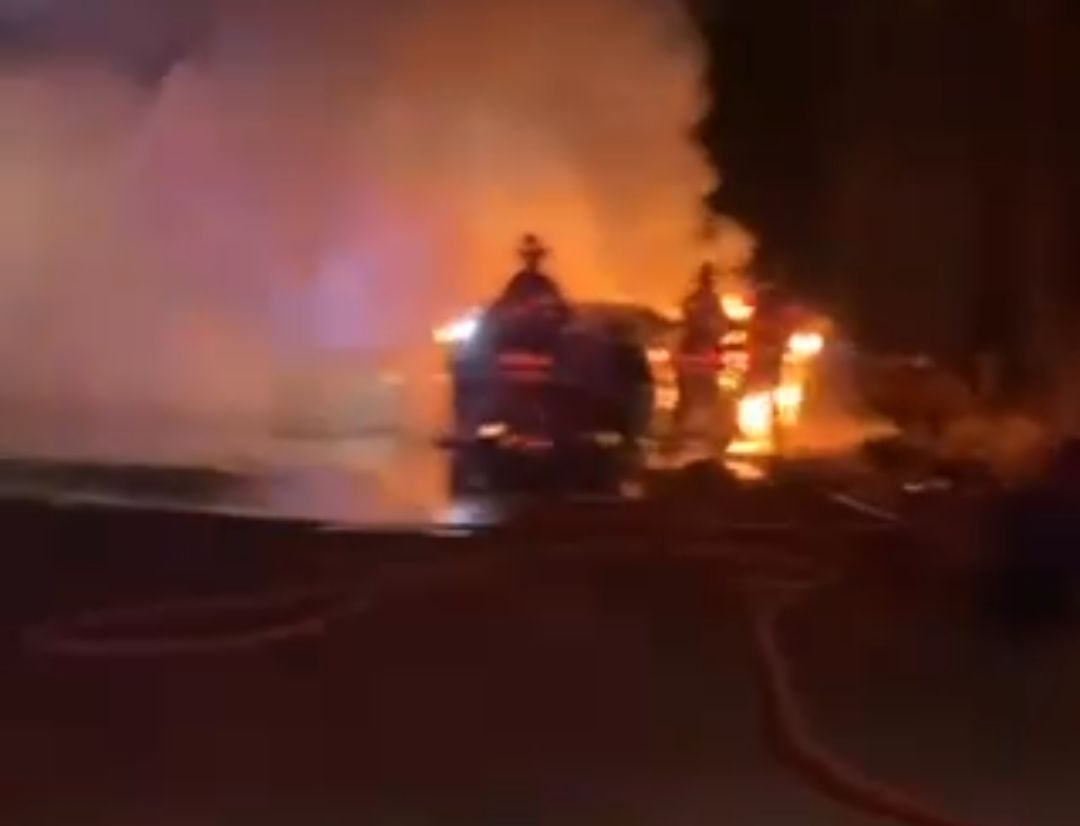 Fire fighters from Station 65 (Upper Tantallon) were dispatched to a car fire dangerously close to a home deep in Westwood Hills