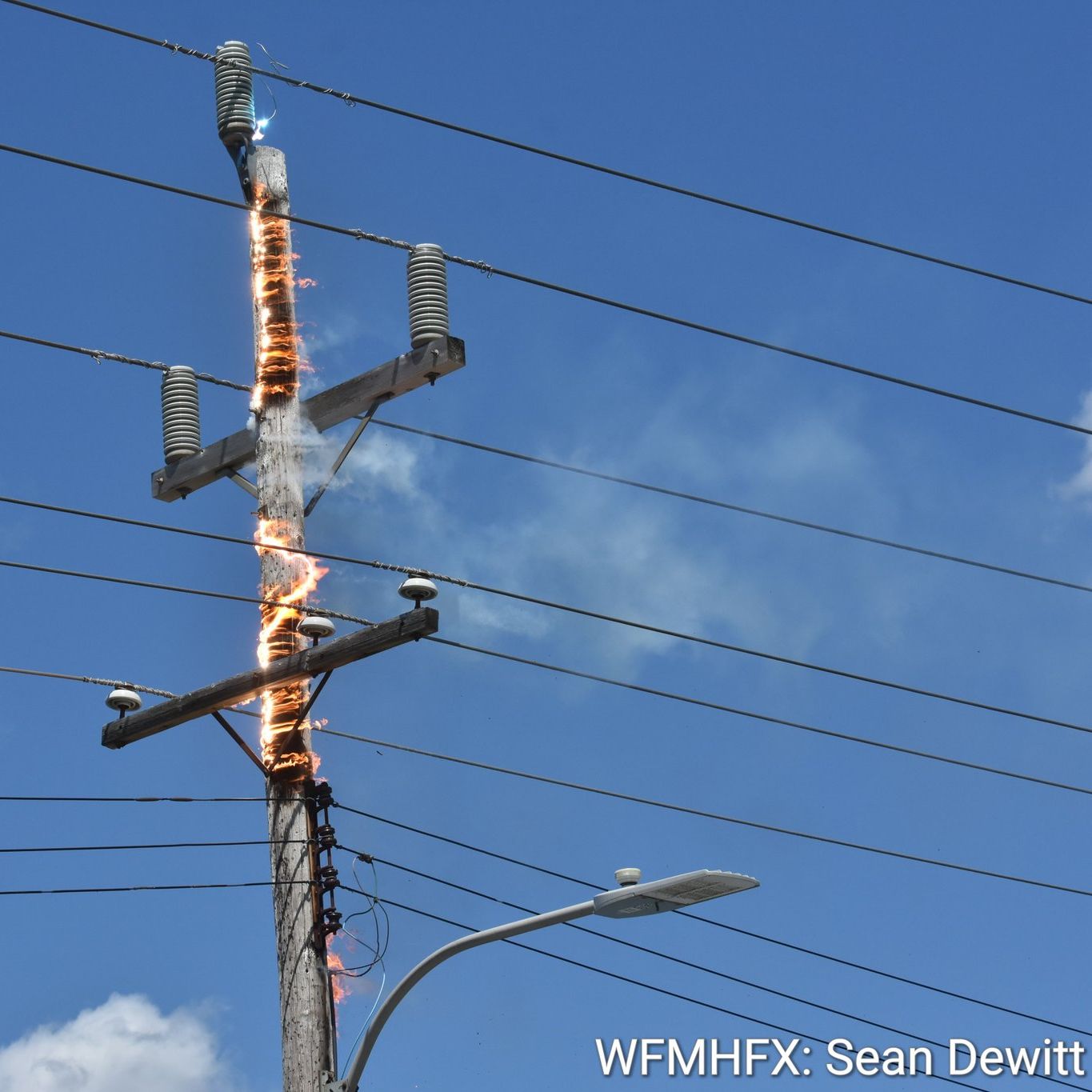 Power pole fires are dangerous — and can escalate in seconds