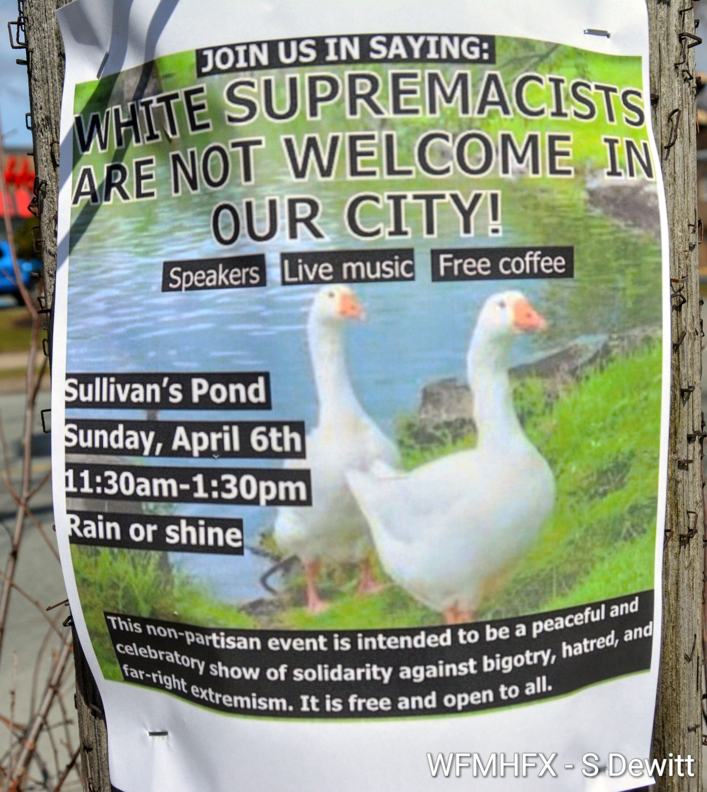Anti Racism rally to be held at Sullivan's Pond