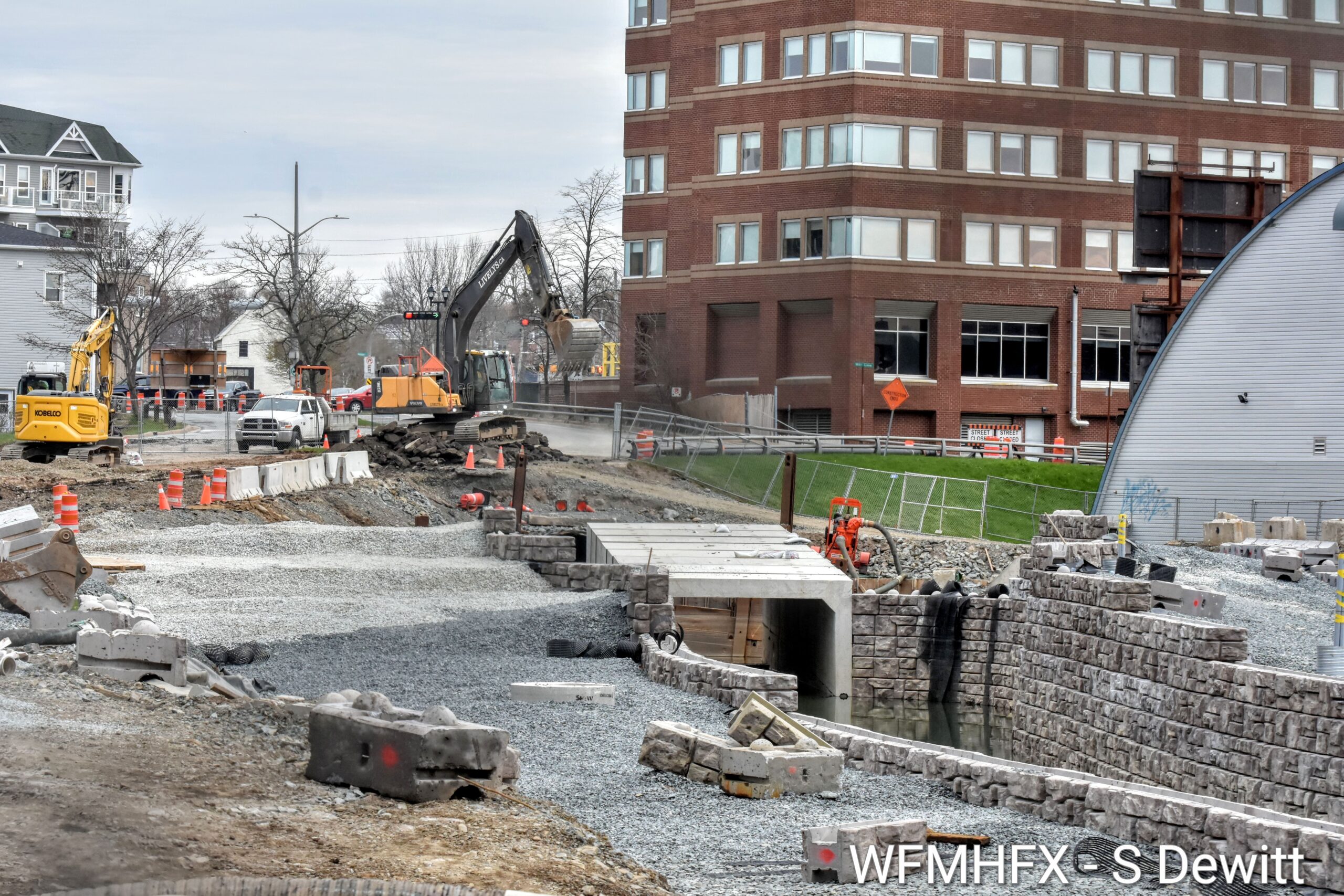 In photos - The current look at the Sawmill River daylighting