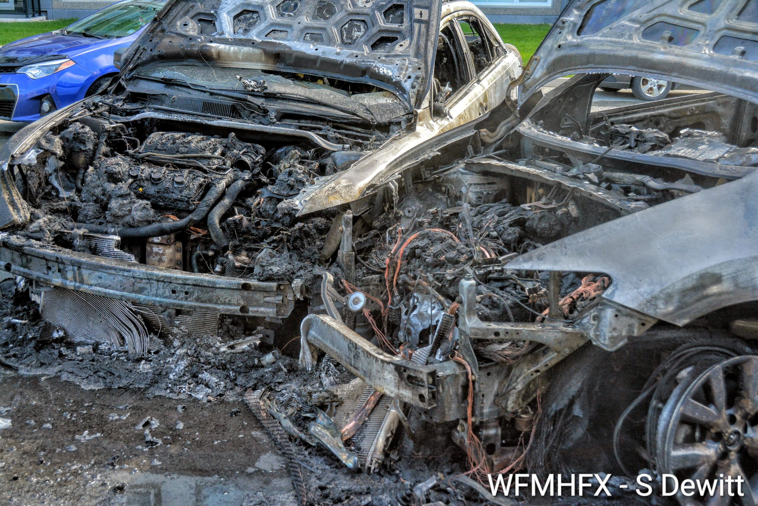 Crash results in car fires in Dartmouth