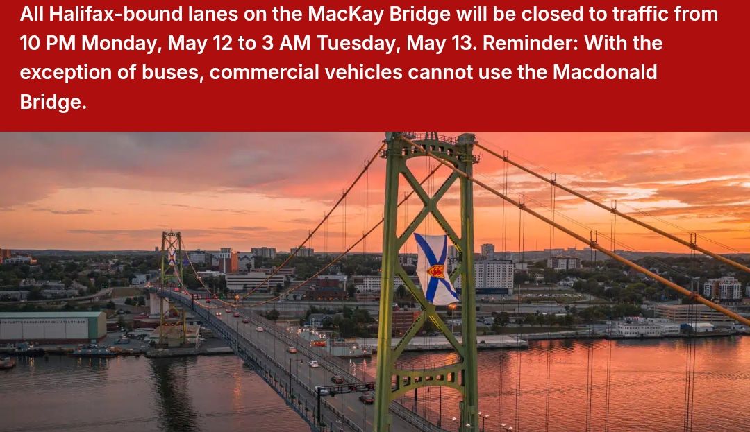 MacKay Bridge closure