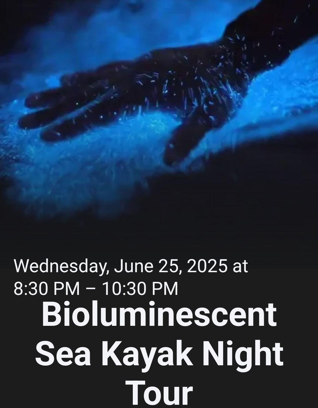 Bioluminescent Night Sea Kayak Tours