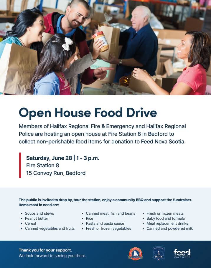HRP / HRFE open house food drive!