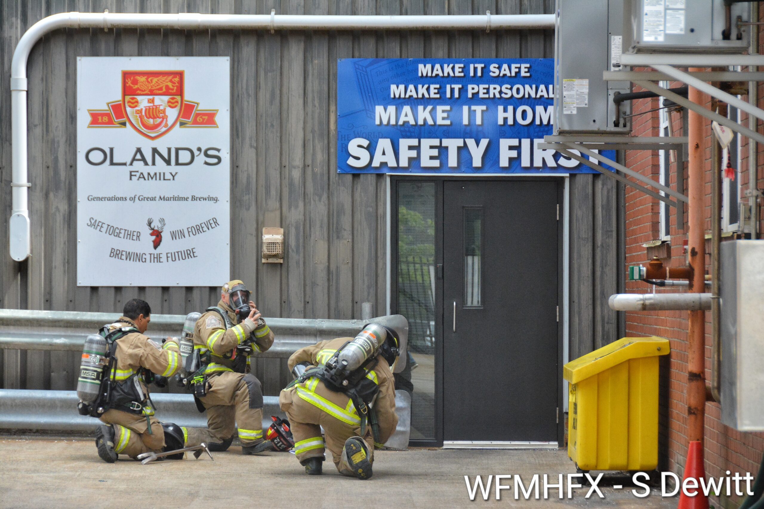 In photos -  A day of HAZMAT training saw emergency crews team up at Oland Breweries in Halifax as a realistic scenario played out, testing skills and bonding teamwork