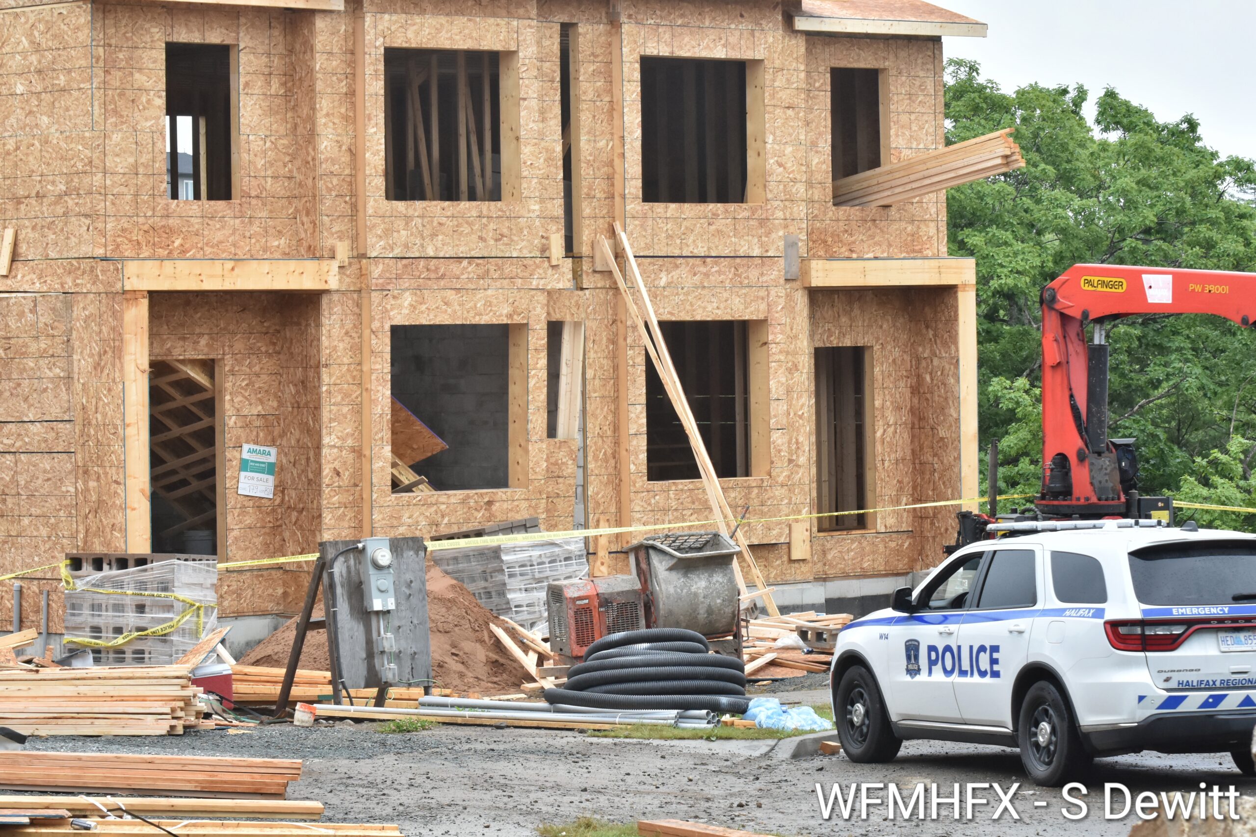 House under construction partially collapses in Spryfield