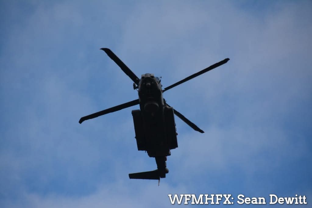 Night helicopter fire training to be conducted at Naval Fleet School Atlantic’s Damage Control Division off John Brackett Drive, Herring Cove