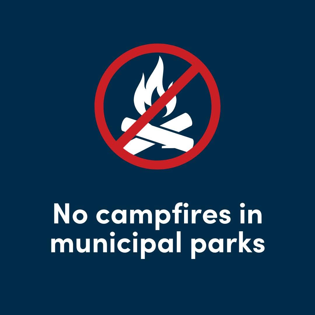 While the municipal Open Air Burning By-law allows campfires in wooded areas, this does not apply to the region's parks