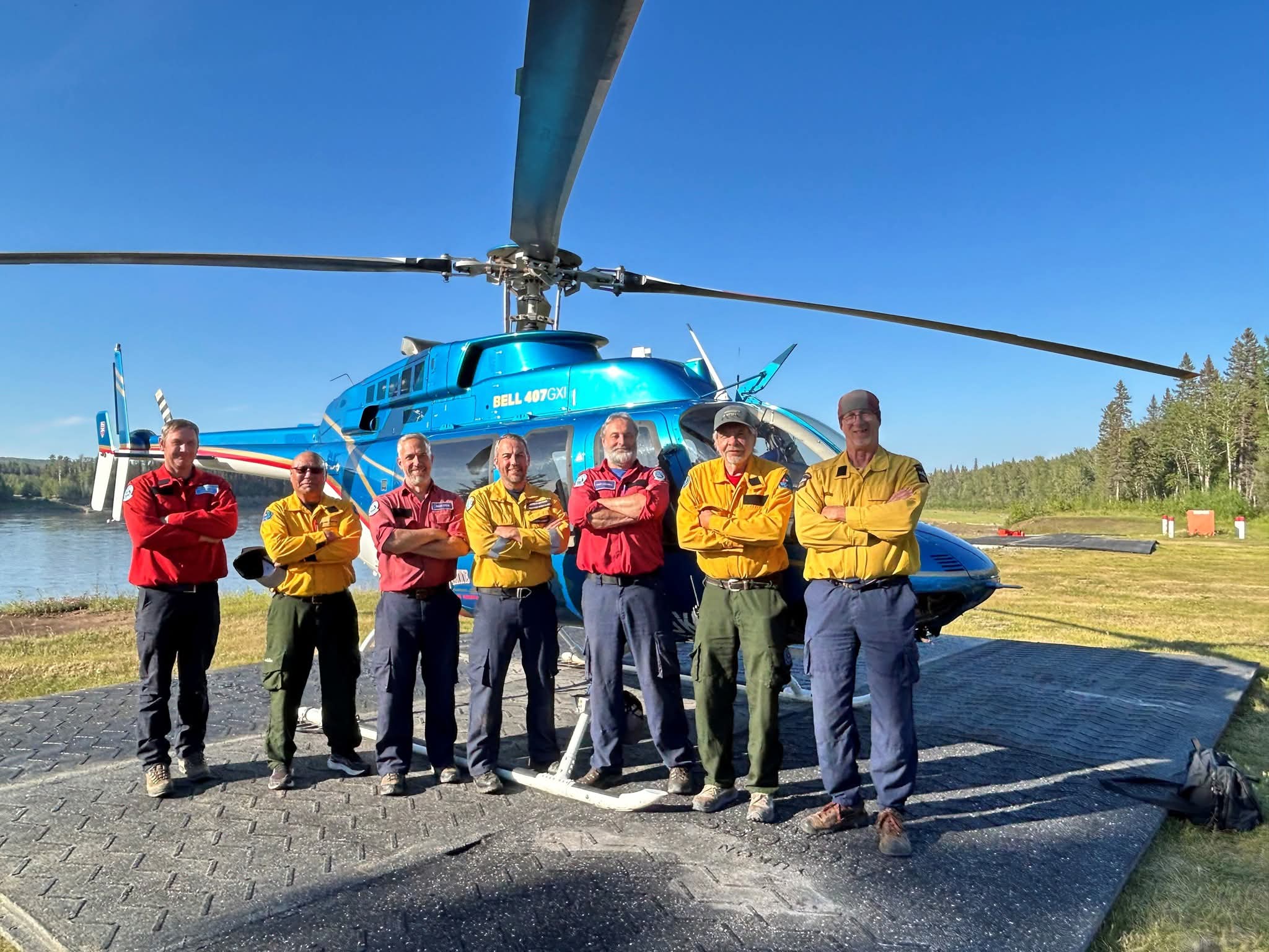 A Department of Natural Resources crew is hard at work battling the Ditch and Hawk wildfires in Saskatchewan