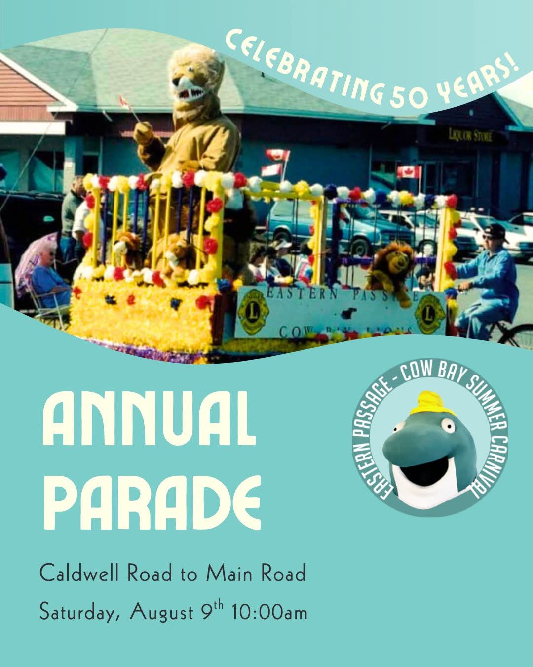 The 50th Annual EPCB Summer Carnival Parade is Saturday, August 9th!!