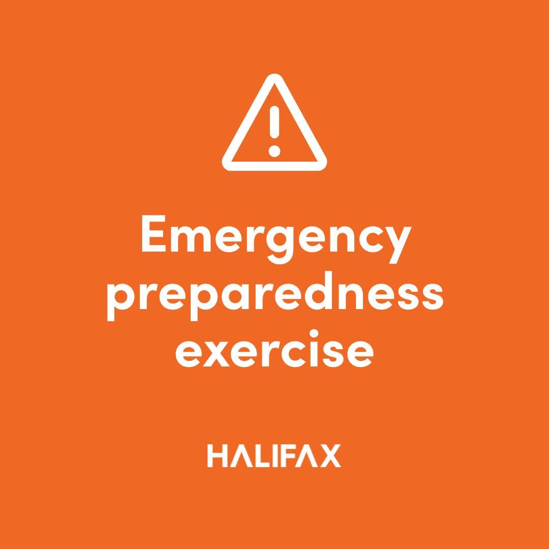 An emergency preparedness exercise will take place at Oland Brewery (3055 Agricola St.) on Thurs, July 31, from 8 a.m. to 3 p.m.