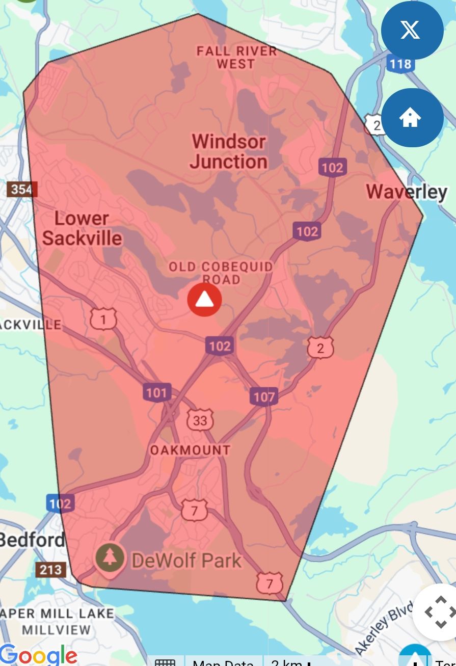 Large power outage in HRM