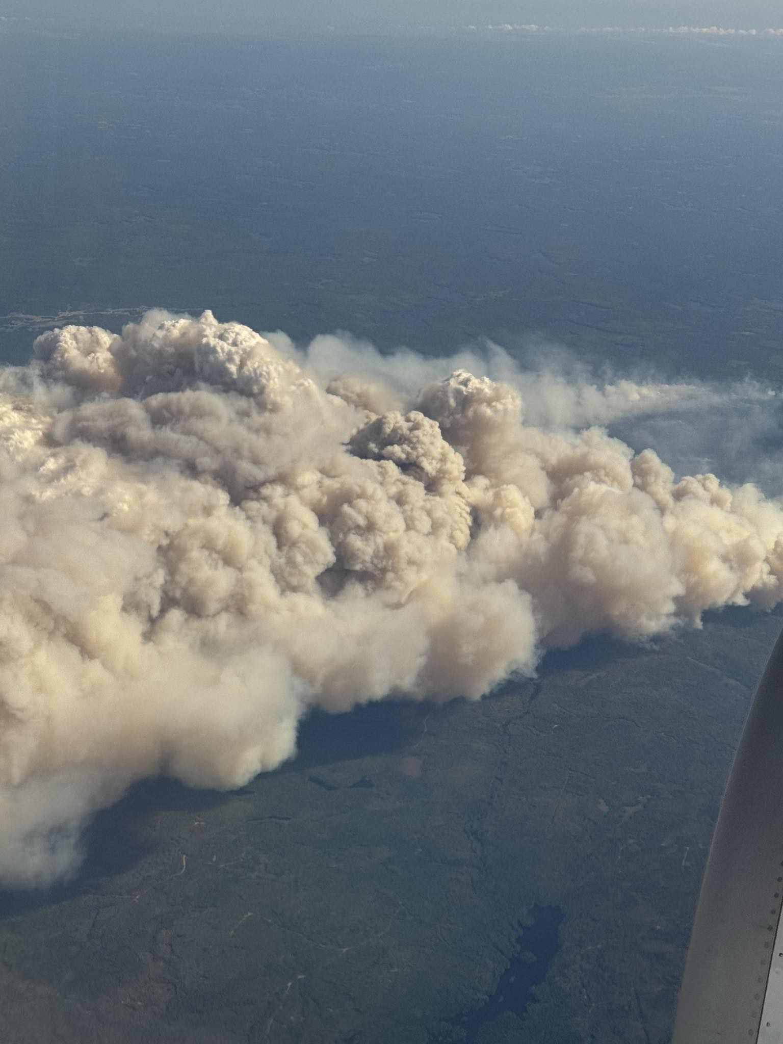 Birds eye view - West Dalhousie Forest fire