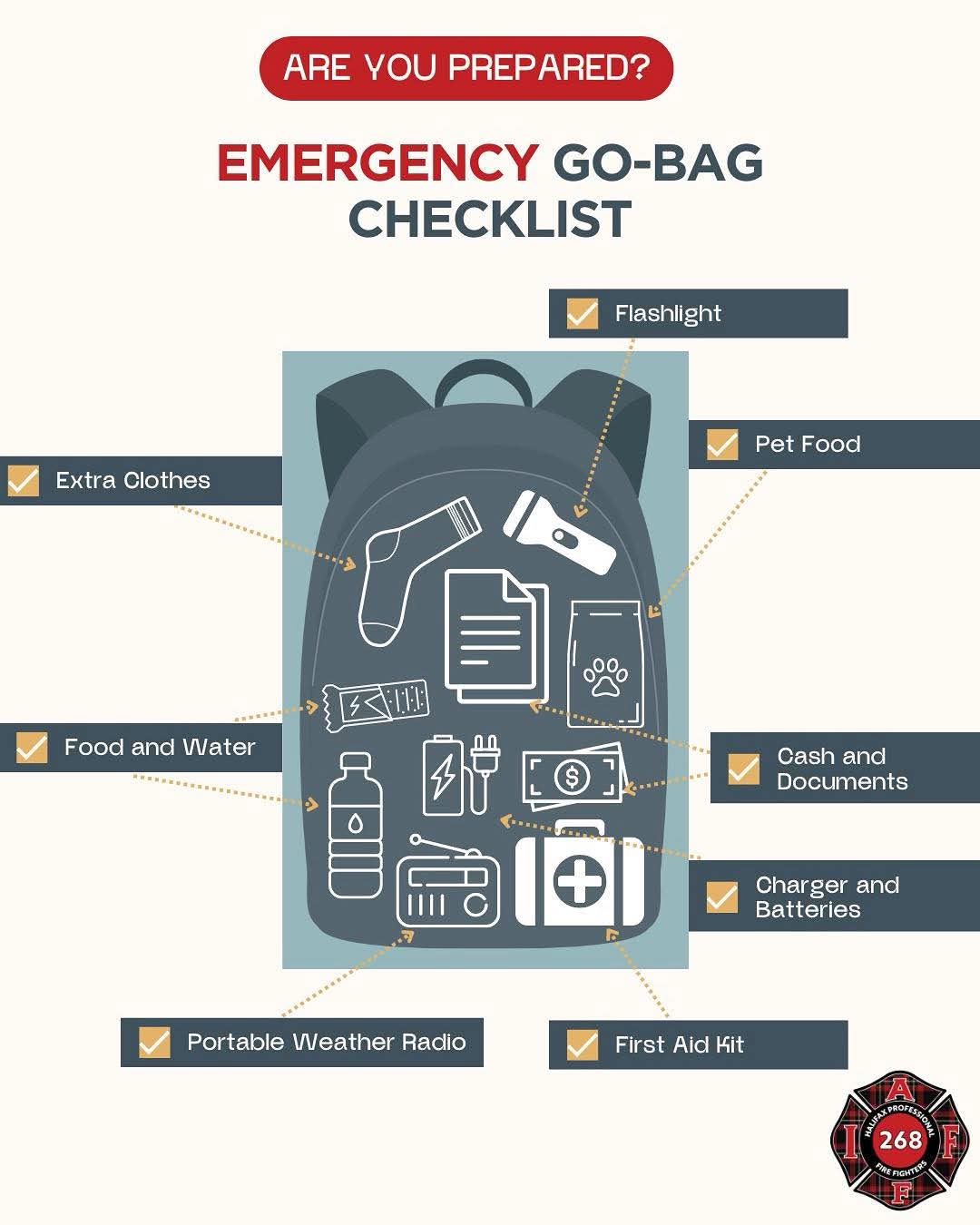 Emergency Go Bag Reminder