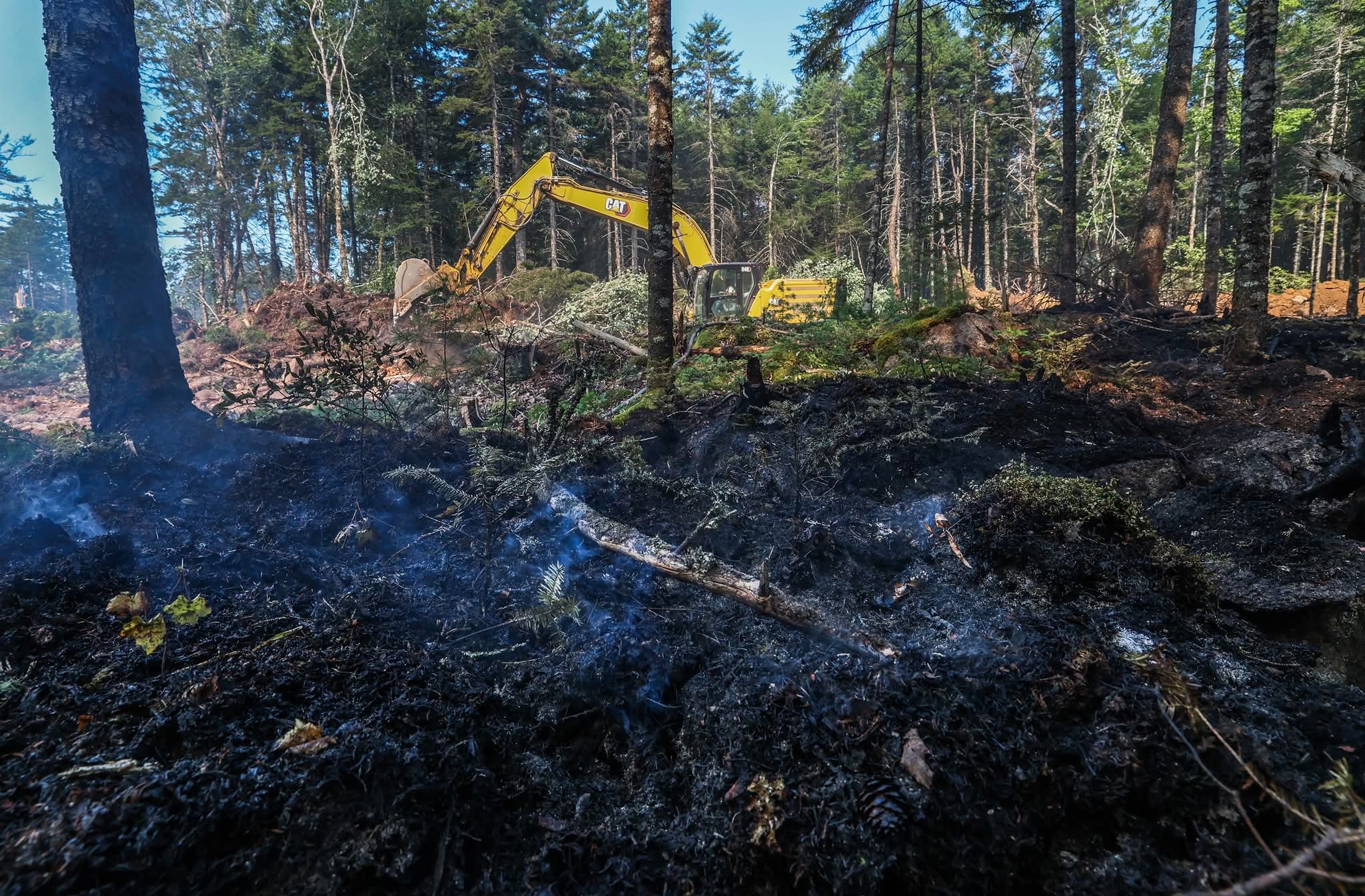 Heavy machinery is important for fighting wildfires