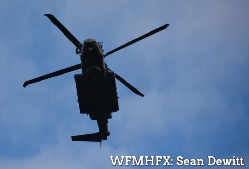 CH-148 Cyclone night flying at 12 Wing Shearwater