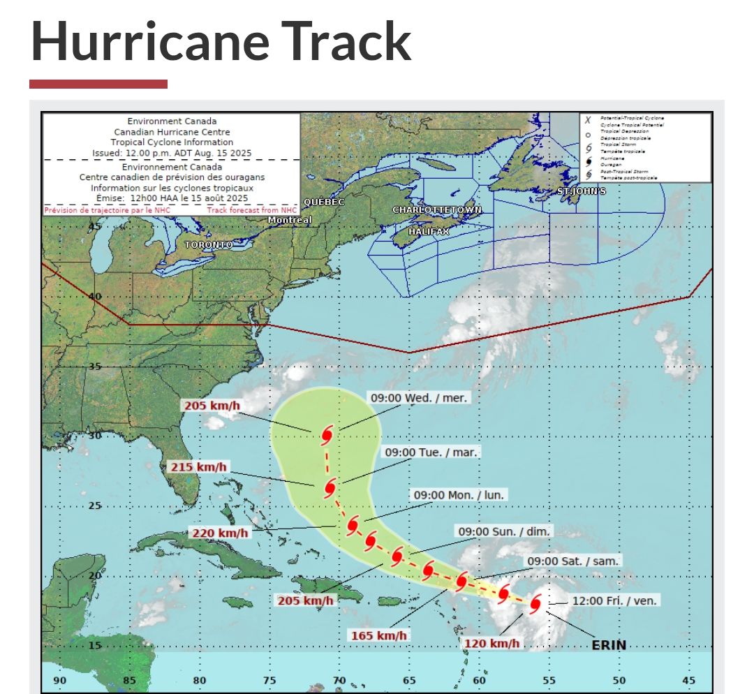 ERIN BECOMES THE FIRST HURRICANE OF THE 2025 SEASON ERIN SE CONVIERTE EN EL PRIMER HURACÁN DE LA TEMPORADA DE 2025