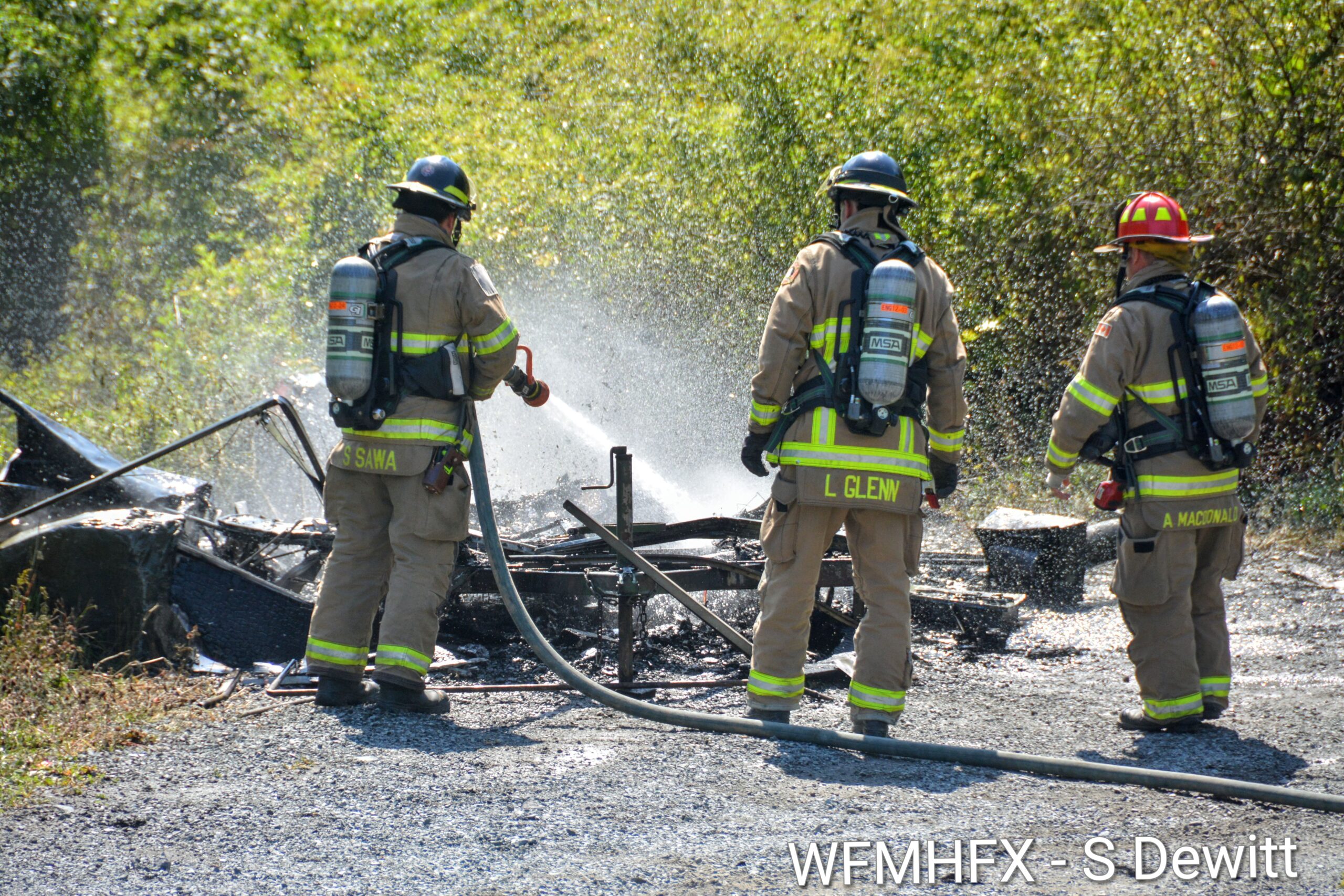 Camper fire in Dartmouth