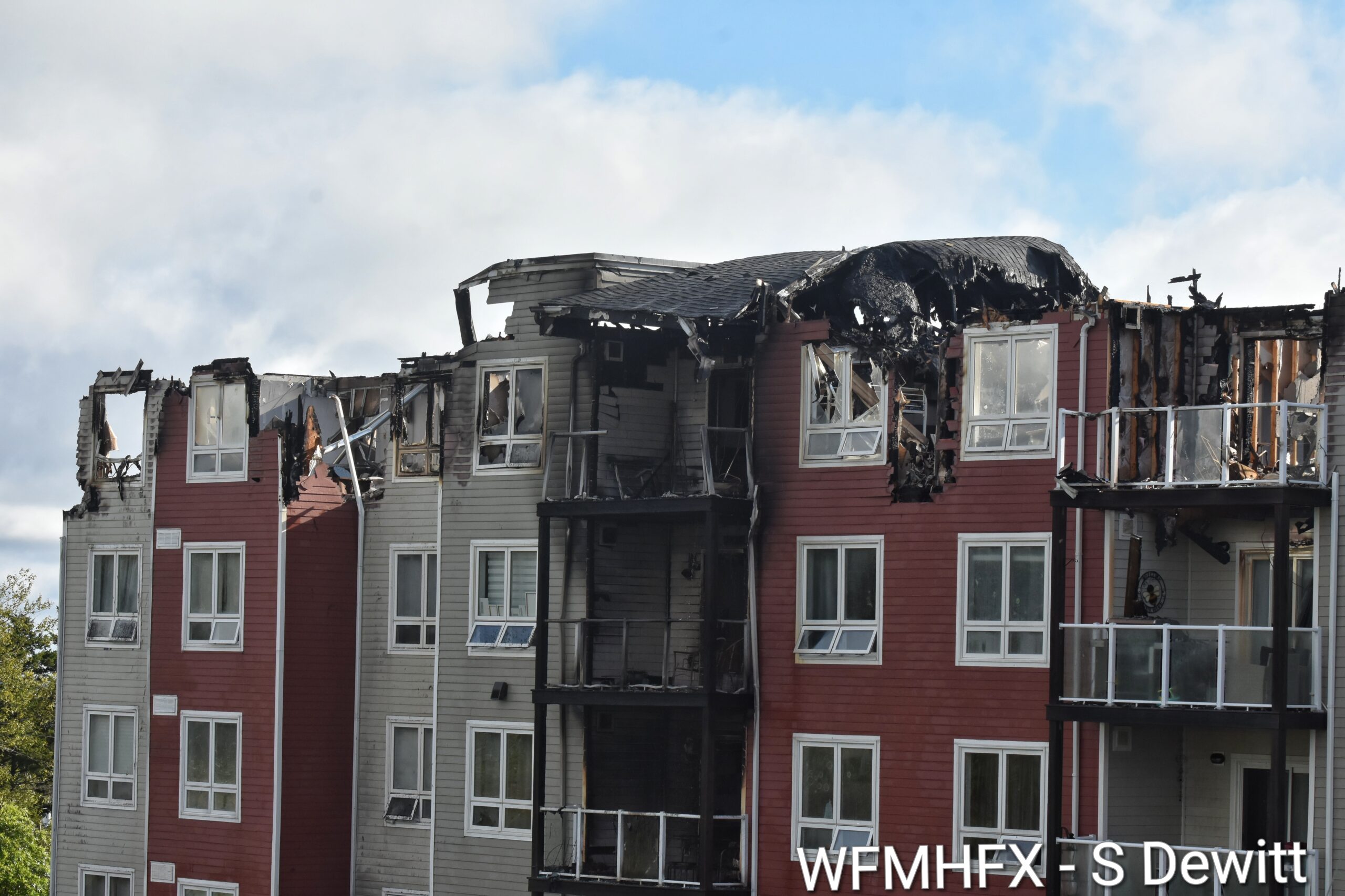 In photos - Emergency crews remain on scene of an overnight structure fire at 119 Hanwell Dr in Middle Sackville