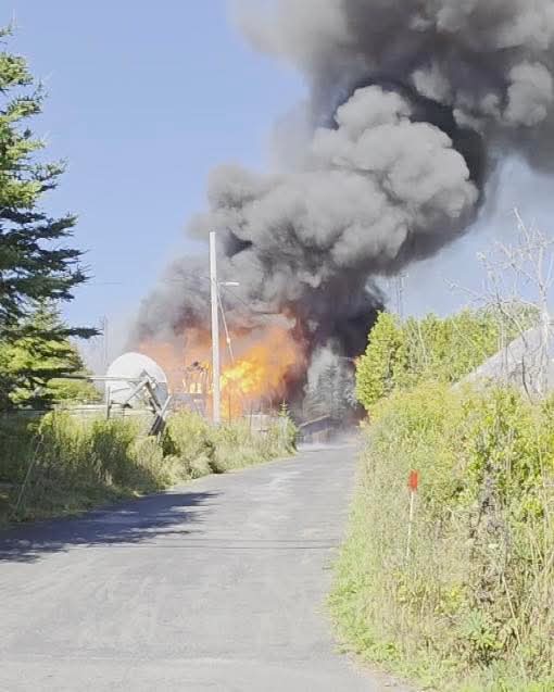 HRFE were dispatched to reports of a shed on fire in Three Fathom Harbour