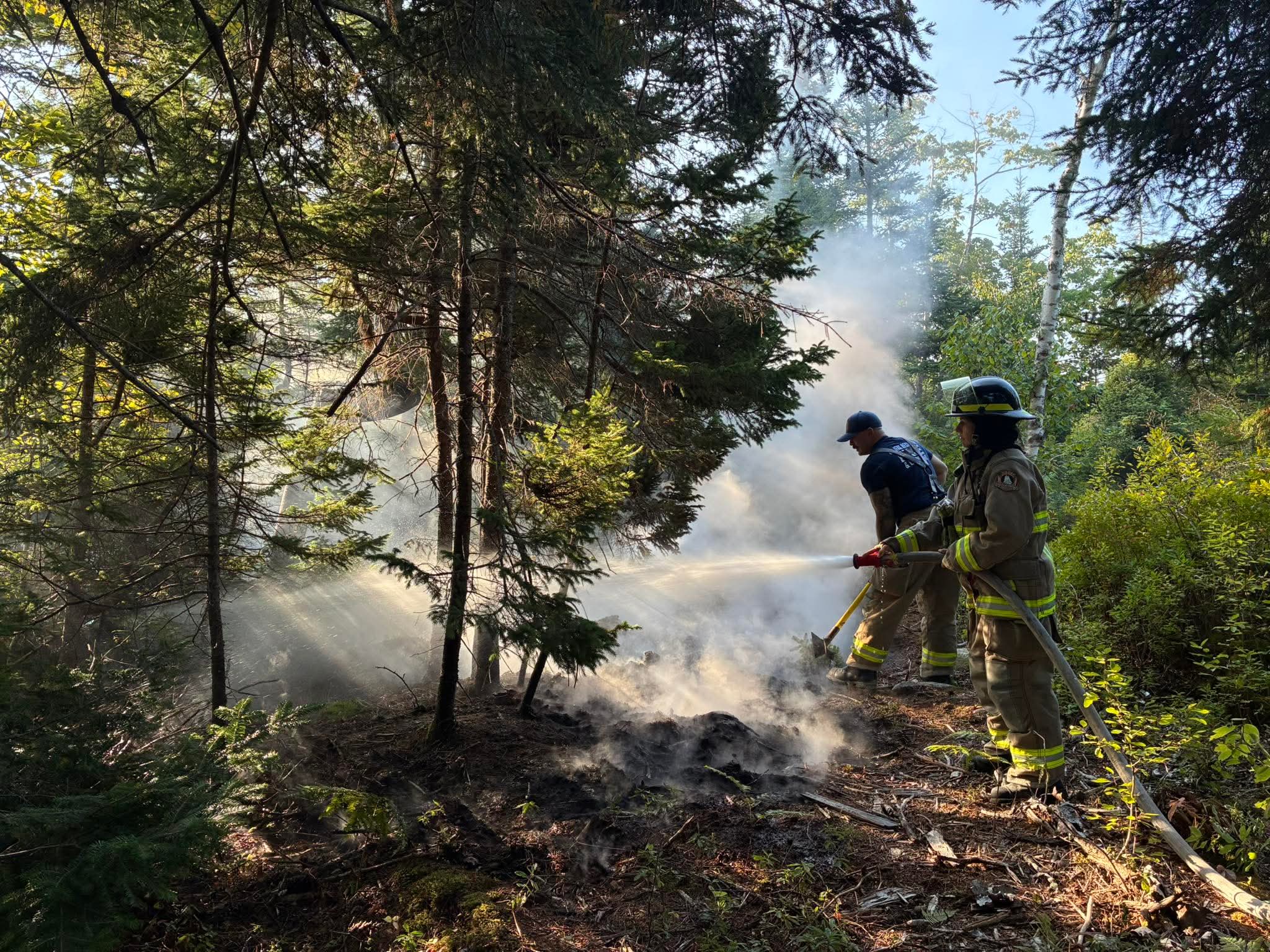 At 8:42 AM, #hfxfirefighters responded to reports of a brush fire on Bissett Road in Cole Harbour