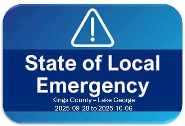 Kings REMO Evacuation Order Update  / Kings County has declared a State of Local Emergency for the next 7-days or until the emergency is over, due to the ongoing wildfire in the Lake George area