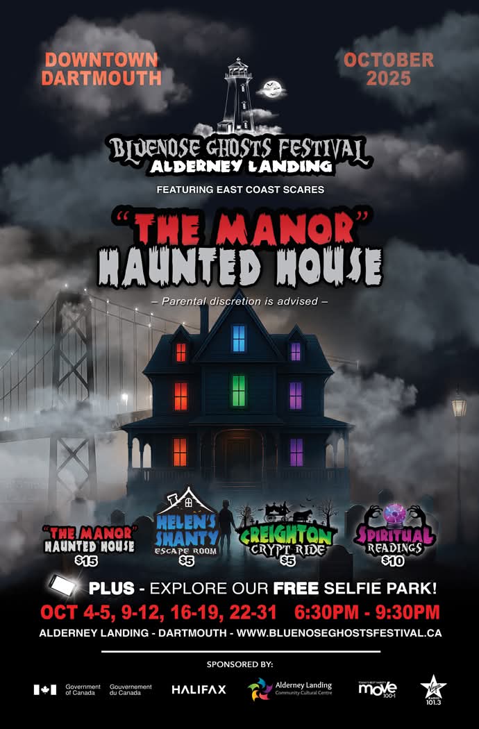 We’re back TONIGHT at 6:30 PM for another weekend of hair-raising fun at Alderney Landing's Bluenose Ghosts Festival