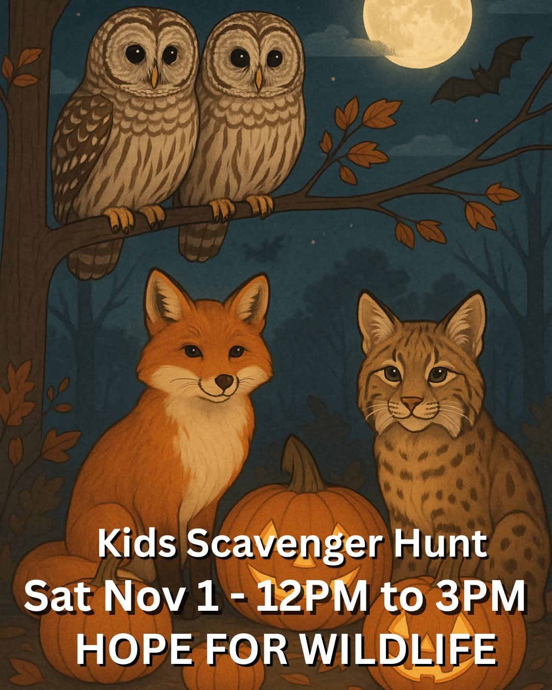 Join Hope for Wildlife next Saturday as we celebrate Halloween!