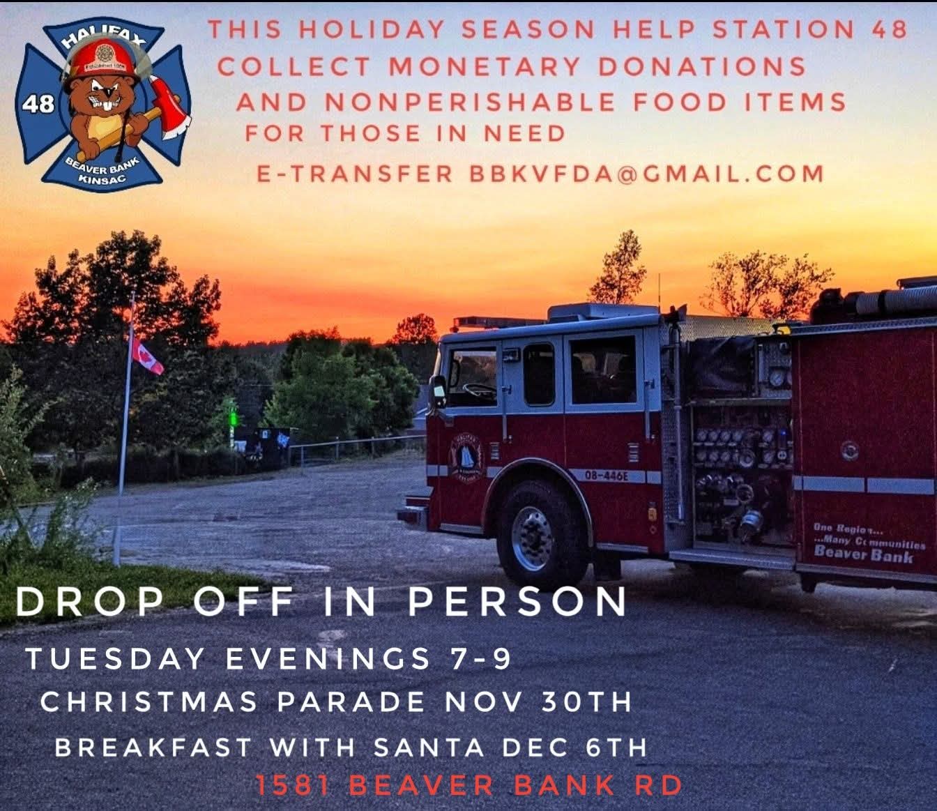 Stn 48 - It's time for our 8th annual Fill a Port-a-Tank for a local food bank!