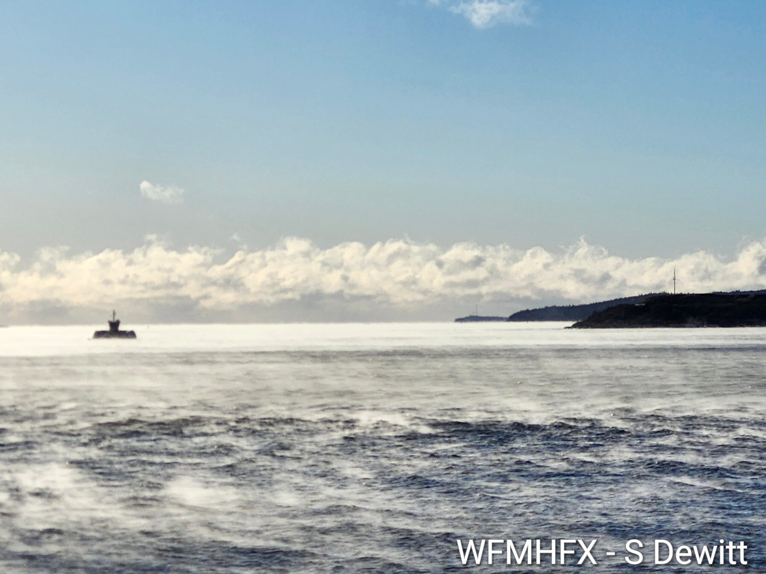 Sea fog and the ferry