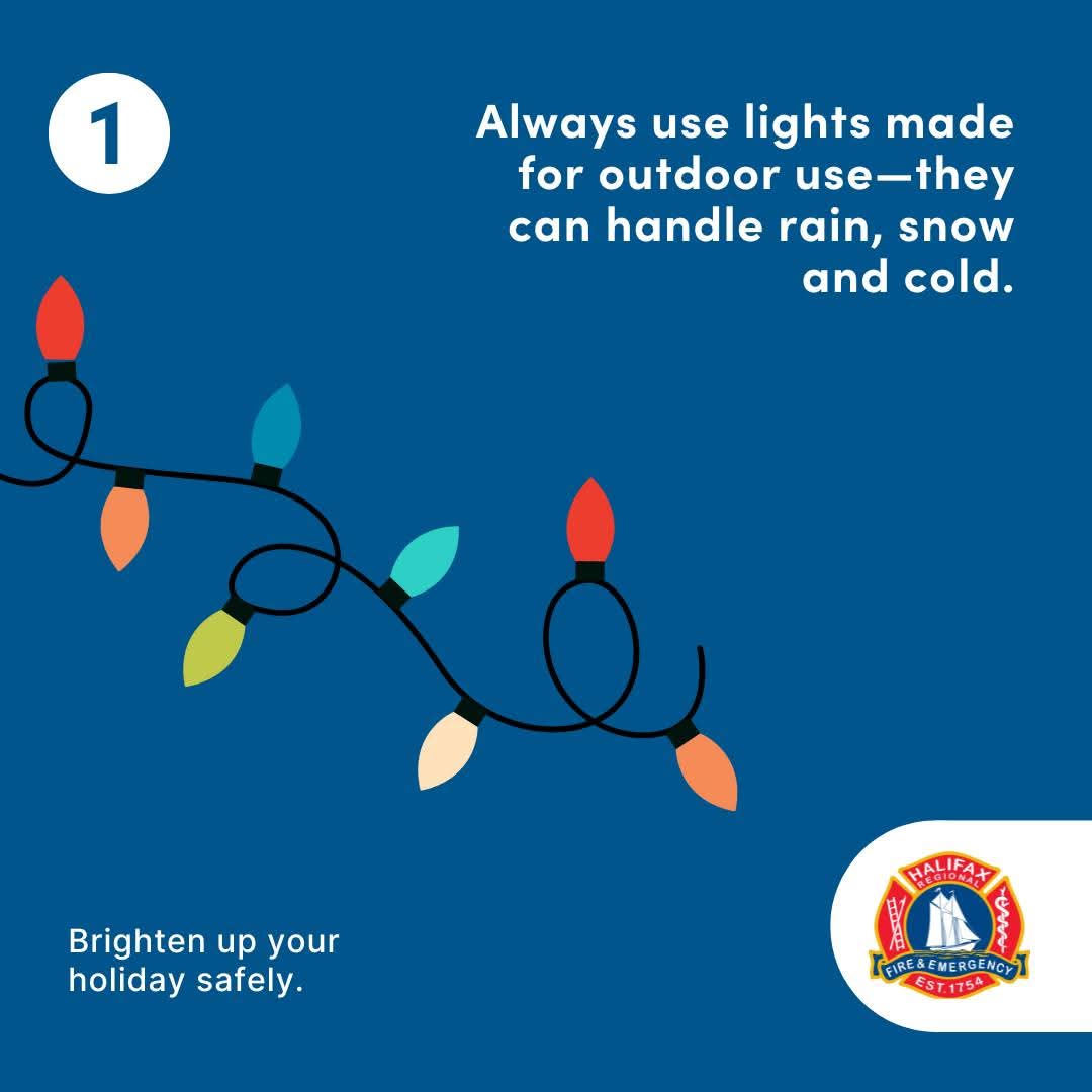 On the first day of holiday fire prevention, your fire department reminds you to keep your holiday lights shining safely