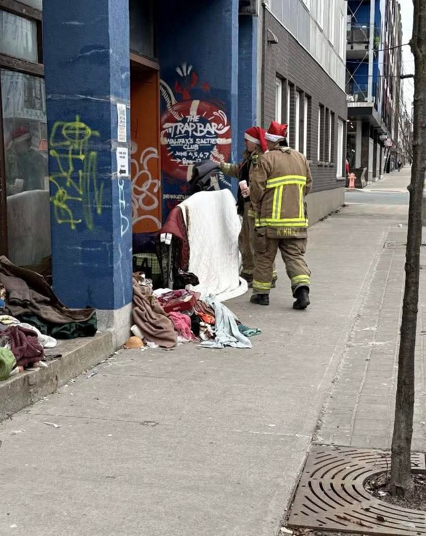 "Without hesitation, they stopped to check in and offer a few essentials, including warm wool blankets"