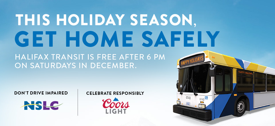 Free Halifax Transit rides on Saturdays in December