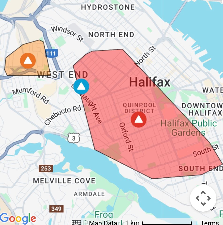 Power outage in Halifax