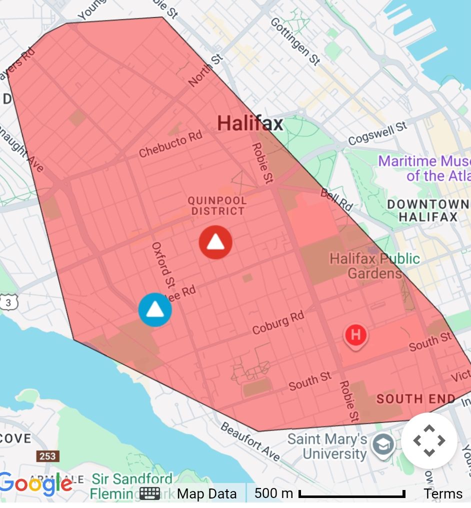 (Update) Large power outages in HRM