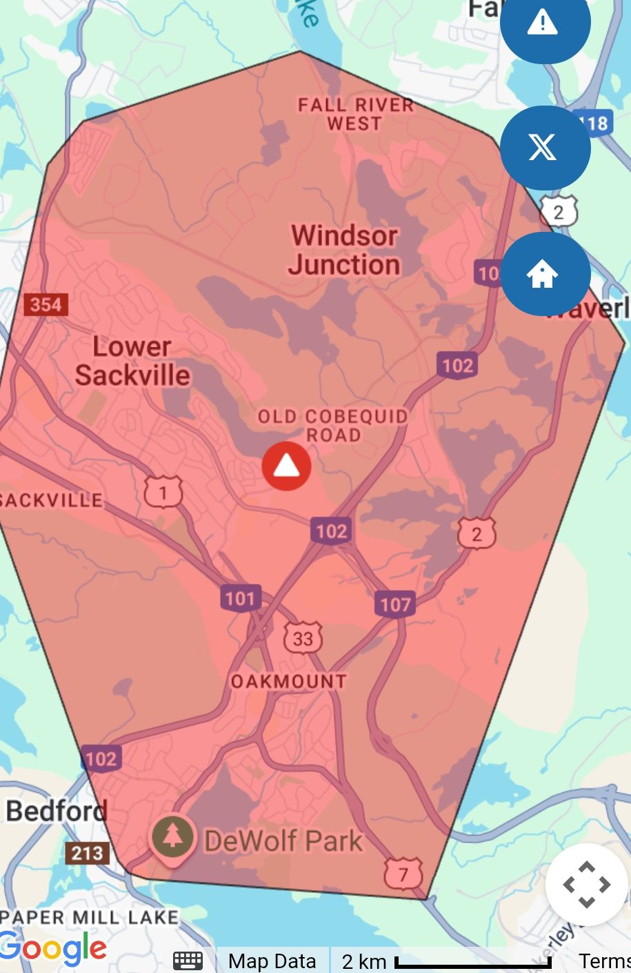 Large power outage in HRM