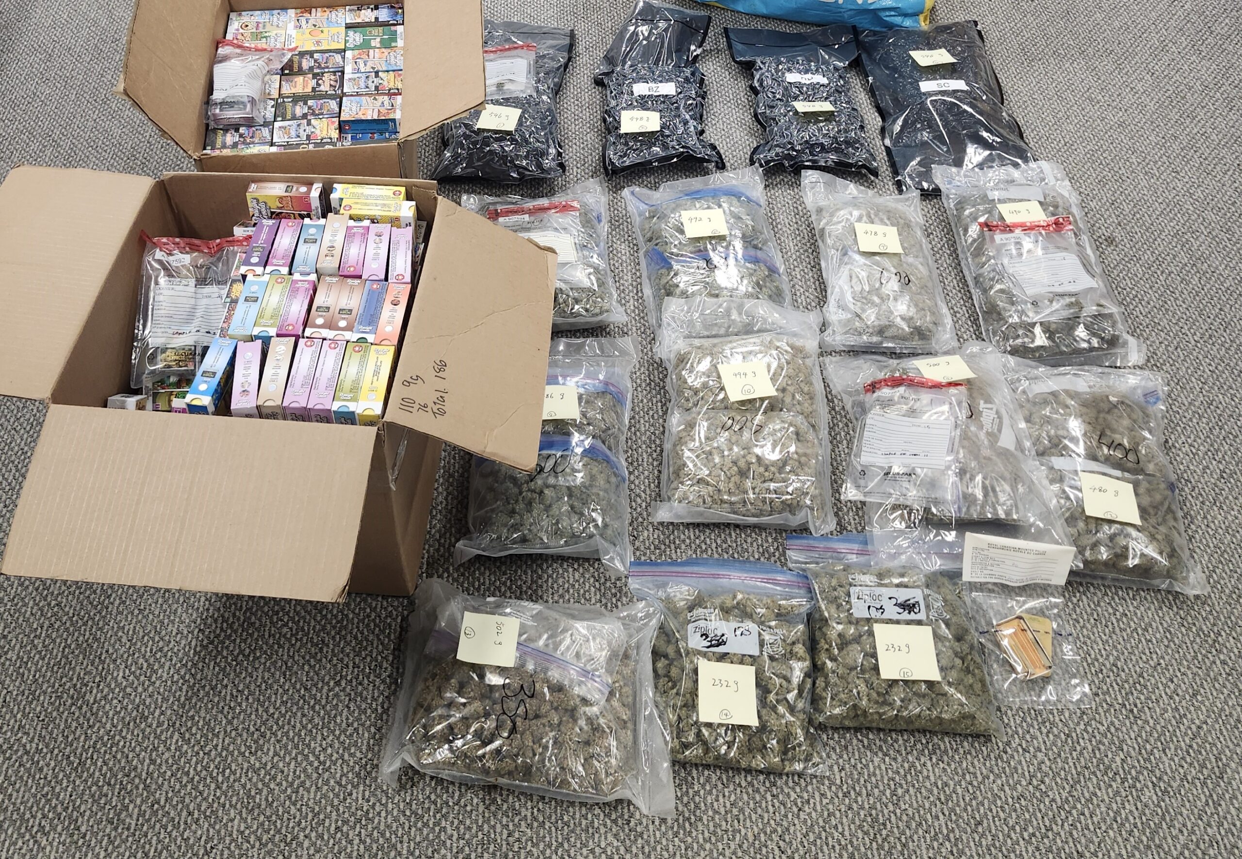 RCMP Northeast Traffic Services – Cape Breton seizes illicit cannabis, arrests man