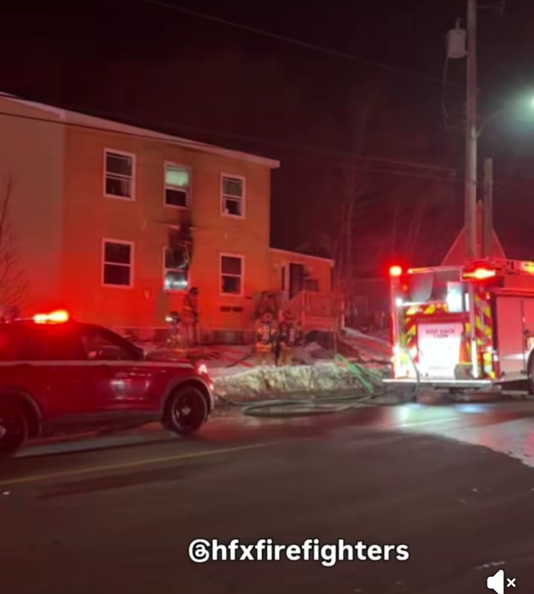 At 8:05 PM, #hfxfirefighters responded to reports of a house fire on Lady Hammond Road in Halifax