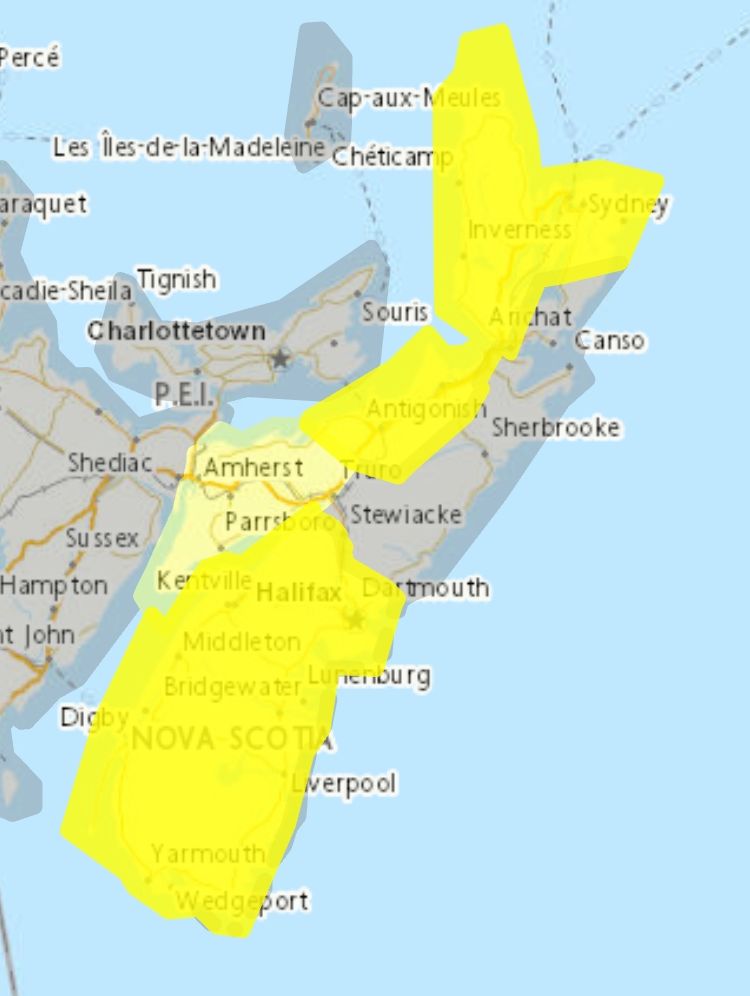 Winter storm warming (yellow) and coastal flooding statement in effect