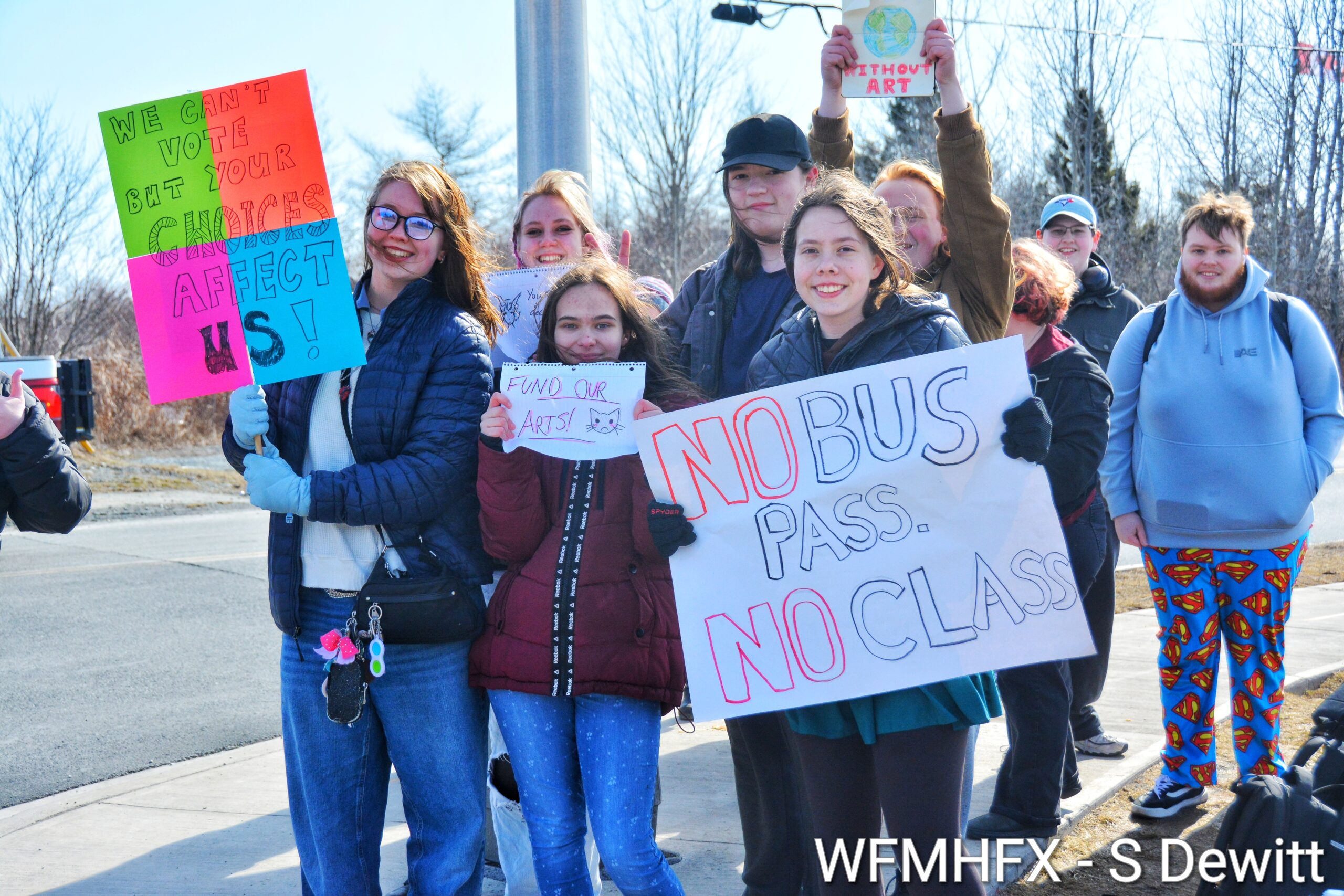 Protesting cuts